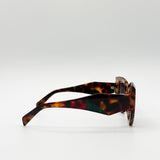 Square Cat-Eye Sunglasses in Tortoiseshell