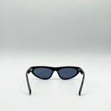 Retro Oval Sunglasses in Black