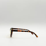 Tortoiseshell Cat-Eye Sunglasses with Yellow Lense