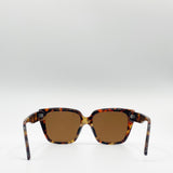 Tortoiseshell oversized cat eye sunglasses