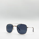 Metal Frame Aviator Style Square Sunglasses