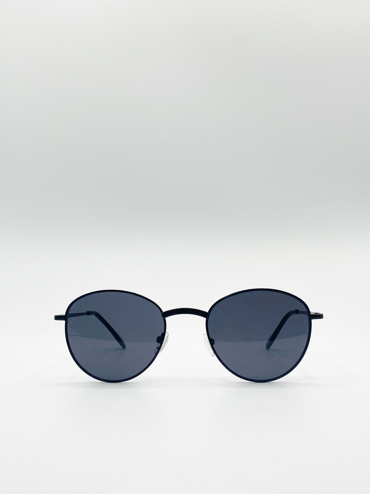 SVNX Round Sunglasses In Matte Black