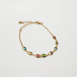 Square Crystal Chain Bracelet