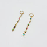 Square Crystal Drop Earrings