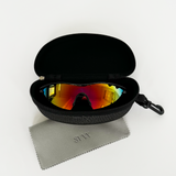 Outdoor Sports Racer Sunglasses with Hard Case
