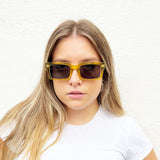Square Crystal Frame Sunglasses