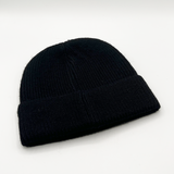 Ribbed Beanie Hat In Black