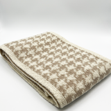 Houndstooth and Herringbone Double Sided Scarf