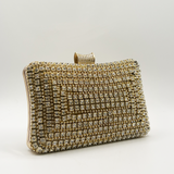 Gold Diamante Clutch Bag