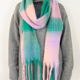 Checked Scarf in Multi