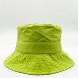 Alexis Padded Bucket Hat In Lime Green