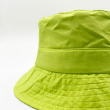 Alexis Padded Bucket Hat In Lime Green