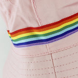Reversible Bucket Hat with Rainbow Band