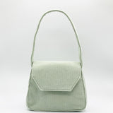 Ariana Mini Shoulder Bag In Corduroy in Mint