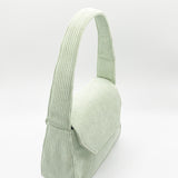 Ariana Mini Shoulder Bag In Corduroy in Mint