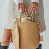 Ariella Woven PU Leather Cross Body Bag