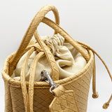 Ariella Woven PU Leather Cross Body Bag