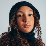 Knitted Balaclava with Snap Fastening