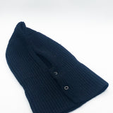 Knitted Balaclava with Snap Fastening