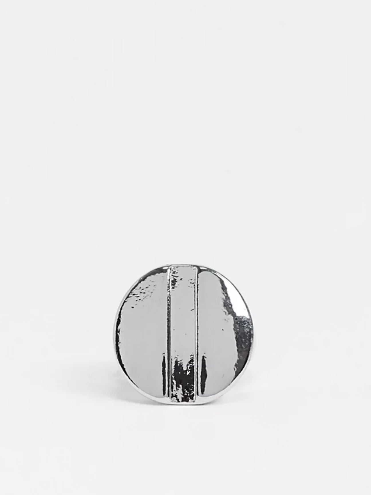 Screw Shaped Silver Ring - svnx
