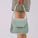 Ariana Mini Shoulder Bag In Corduroy in Mint