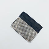 Crystal Embellished Card Holder in Black