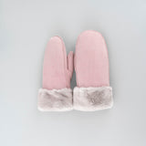 Faux Fur Cuff Mittens - svnx