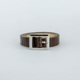 BROWN BELT WITH SILVER DETAILING - svnx