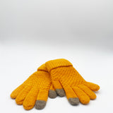 Textured Touchscreen Knitted Gloves