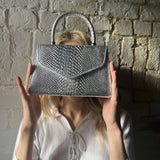Faux Snakeskin Mini Bag