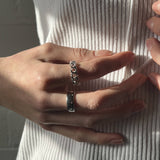 Two pack silver Rings with chain detail