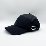 Knox 6 Panel Cap With Carabiner Detail in Black