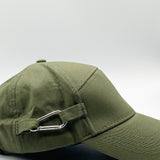 Baseball Cap With Carabiner Clip