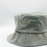 Kyng Velvet Bucket Hat In Grey