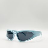 SVNX Skyblue Wrap Visor Sunglasses