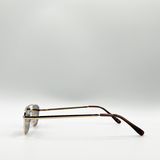 Angular aviator style sunglasses