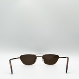 Angular aviator style sunglasses