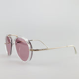 Clear Frame  Aviator Sunglasses