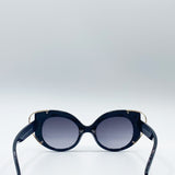 Oversized Black Cat Eye Sunglasses