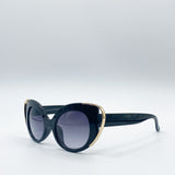 Oversized Black Cat Eye Sunglasses