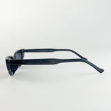 Grey Extreme Cat Eye Sunglasses with Grey Lenses