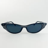 Grey Extreme Cat Eye Sunglasses with Grey Lenses