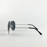 Classic Silver Frame Aviator Sunglasses