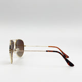 Classic Aviator Sunglasses with Metal Frames