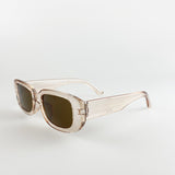 Retro Rectangle Sunglasses In Light Brown