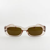 Retro Rectangle Sunglasses In Light Brown