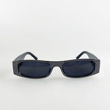 Perforated Rectangle Sunglasses In Black