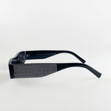 Perforated Rectangle Sunglasses In Black
