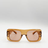 New 90's Shield Sunglasses in Orange