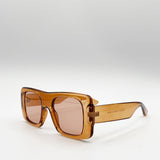 New 90's Shield Sunglasses in Orange